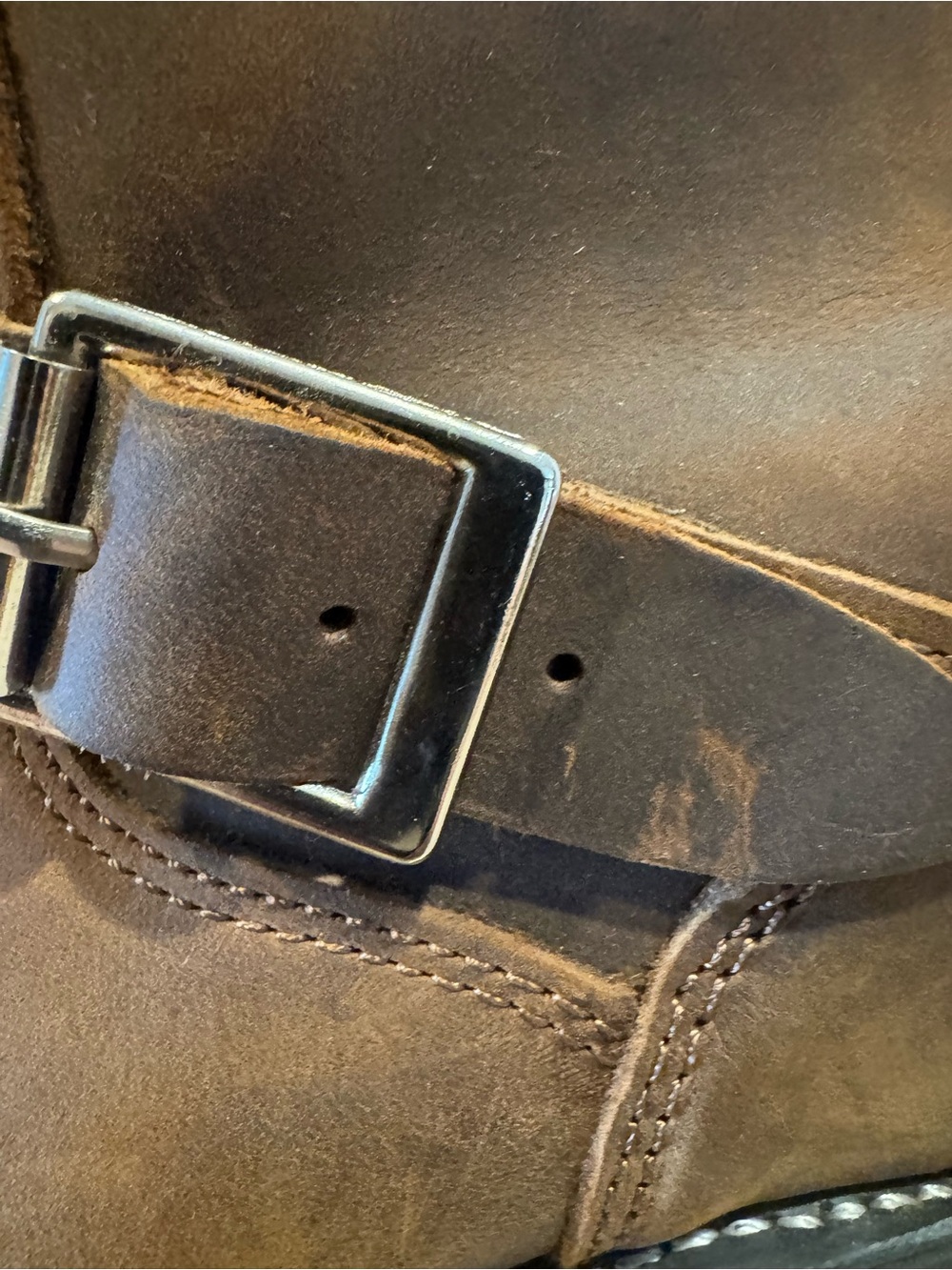 Mens 9.5 Cody James engineer motorcycle boots bucle round toe. Cj1320 leather - Picture 5 of 12